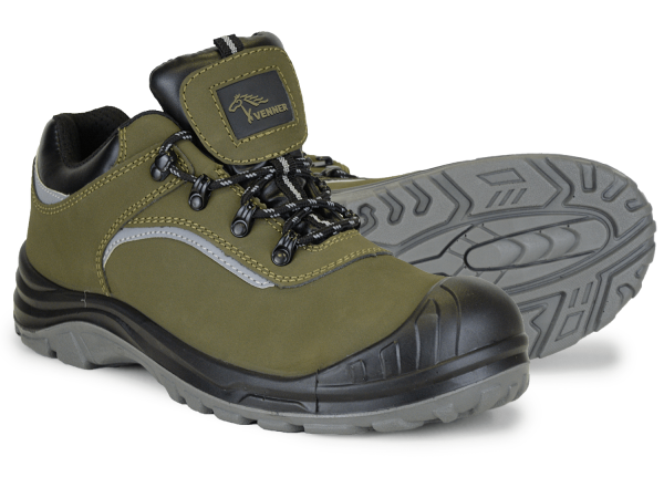 Nubukādas darba kurpes ar aizsargpurngalu no metāla, S3