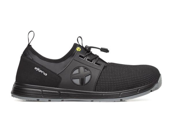 Tekstila darba kurpes Kei S3 SRC ar kompozītmateriāla aizsargpurngalu.