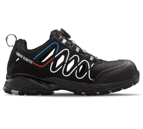 Tekstila darba sandales ROBOTIC S1P HRO SRC ar alumīnija aizsargpurngalu un BOA aizdares sistēmu.