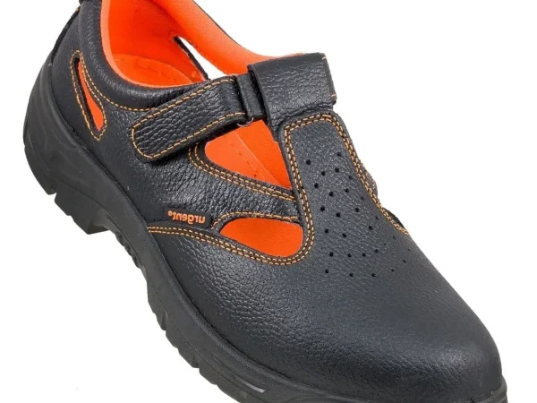 Ādas darba sandales 301 S1 ar metāla aizsargpurngalu.