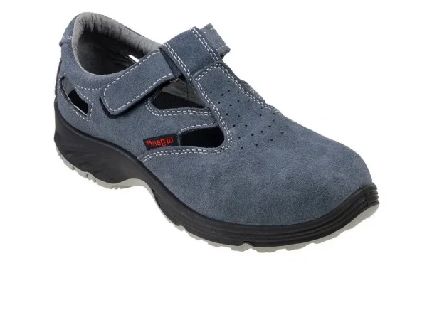 Zamšādas darba sandales 302S1 ar metāla aizsargpurngalu.