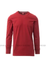 Vīriešu kokvilnas T-krekls ar garām piedurknēm PINETA