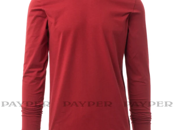 Vīriešu kokvilnas T-krekls ar garām piedurknēm PINETA