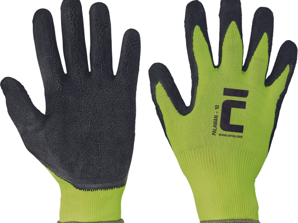 Trikotāžas darba cimdi ar lateksa parklājumu  PALAWAN