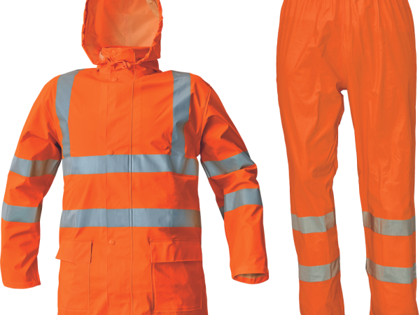 Lietuskomplekts Hi-Vis (jaka+bikses) ar PU pārklājumu SIRET SET HV