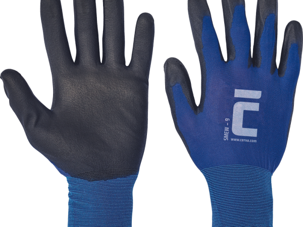 Ultraplāni trikotāžas cimdi ar PU parklājumu SMEW