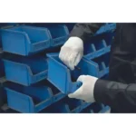 FF BUNTING LIGHT baltie bezšuvju poliestera darba cimdi ar PU pārklājumu - Image 2