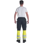 Vīriešu HI-VIS darba bikses ar atstarojošām joslām un ceļu sargu kabatām Vivo FP DW - Image 3