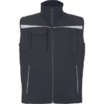 EMERTON STR siltā ziemas darba veste ar atstarojošiem elementiem, melna