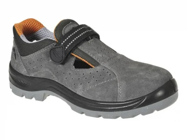Zamšādas darba sandales Obra Steelite FW42GRR S1 SRC ar metāla purngalu
