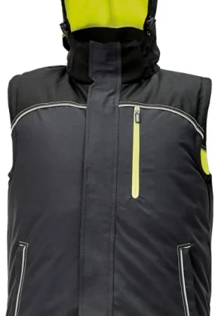 Siltā vīriešu veste Knoxfield ar divpusēju kapuci, signālkrāsā, atstarojošām detaļām