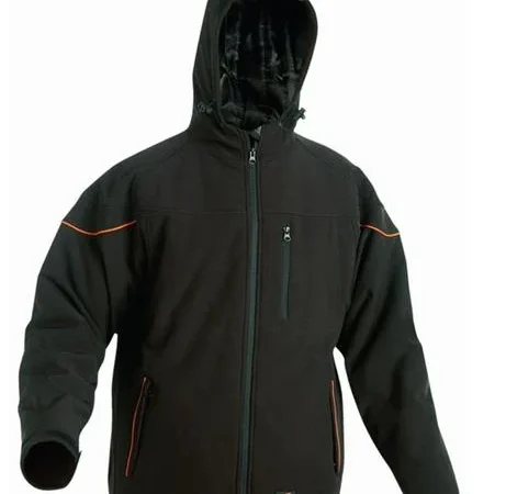 Emerton ziemas softshell darba jaka ar kapuci, silta un elpojoša, 100% poliesters