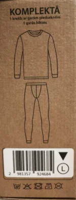 Vīriešu Merino vilnas termoveļas komplekts NordMerino (krekls un bikses), 100% Merino vilna, 250m/g - Image 7